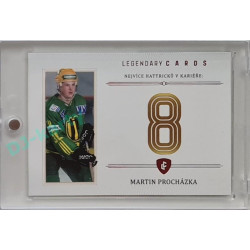 2023 Legendary Cards REKORDY ČESKÉ EXTRALIGY #ZC-MH1 Martin Procházka Základní Část Red 05/10