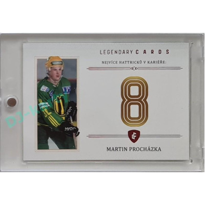 2023 Legendary Cards REKORDY ČESKÉ EXTRALIGY #ZC-MH1 Martin Procházka Základní Část Red 05/10