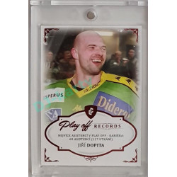 2023 Legendary Cards REKORDY ČESKÉ EXTRALIGY #PAC-05 Jiří Dopita Play Off Red 07/10