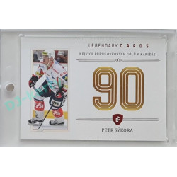 2023 Legendary Cards REKORDY ČESKÉ EXTRALIGY #ZC-PG4 Petr Sýkora Základní Část Red 08/10