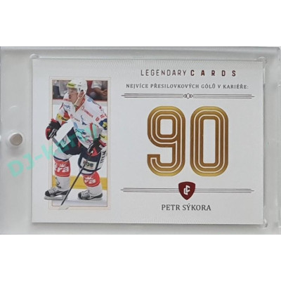 2023 Legendary Cards REKORDY ČESKÉ EXTRALIGY #ZC-PG4 Petr Sýkora Základní Část Red 08/10