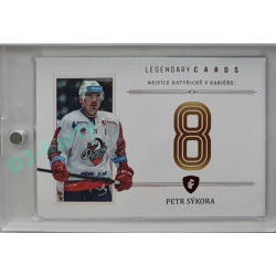 2023 Legendary Cards REKORDY ČESKÉ EXTRALIGY #ZC-MH3 Petr Sýkora Základní Část Red 05/10