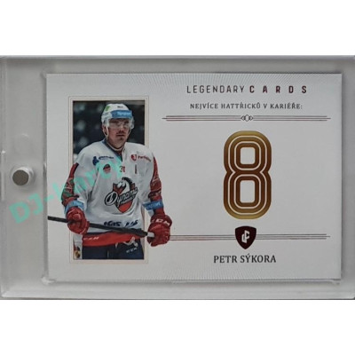 2023 Legendary Cards REKORDY ČESKÉ EXTRALIGY #ZC-MH3 Petr Sýkora Základní Část Red 05/10