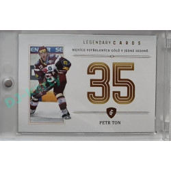 2023 Legendary Cards REKORDY ČESKÉ EXTRALIGY #ZC-GS5 Petr Ton Základní část Gold 06/20