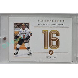 2023 Legendary Cards REKORDY ČESKÉ EXTRALIGY #ZC-PR7 Petr Ton Základní část Gold 12/20