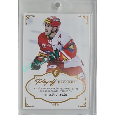 2023 Legendary Cards REKORDY ČESKÉ EXTRALIGY #MPP-08 Tomáš Vlasák Play Off Gold 14/20