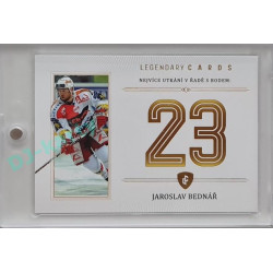 2023 Legendary Cards REKORDY ČESKÉ EXTRALIGY #ZC-PR2 Jaroslav Bednář Základní Část Gold 12/20
