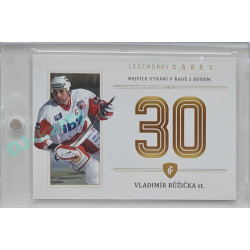 2023 Legendary Cards REKORDY ČESKÉ EXTRALIGY #ZC-PR1 Vladimír Růžička st. Základní Část Gold 12/20