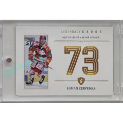 2023 Legendary Cards REKORDY ČESKÉ EXTRALIGY #ZC-PS5 Roman Červenka Základní Část Gold 12/20