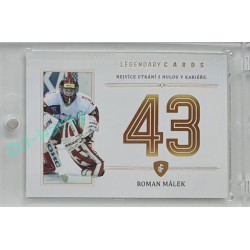 2023 Legendary Cards REKORDY ČESKÉ EXTRALIGY #ZC-WS02 Roman Málek Základní Část Gold 06/20