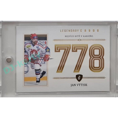 2023 Legendary Cards REKORDY ČESKÉ EXTRALIGY #ZC-H2 Jan Výtisk Základní Část Gold 12/20