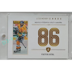 2023 Legendary Cards REKORDY ČESKÉ EXTRALIGY #ZC-WG1 Viktor Hübl Základní Část Gold 12/20