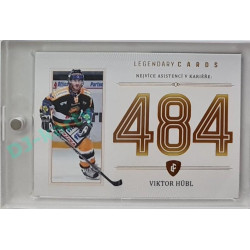 2023 Legendary Cards REKORDY ČESKÉ EXTRALIGY #ZC-AC3 Viktor Hübl Základní Část Gold 12/20