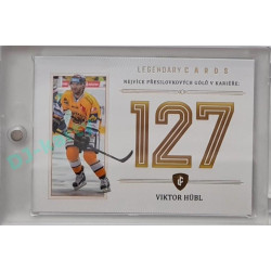 2023 Legendary Cards REKORDY ČESKÉ EXTRALIGY #ZC-PG1 Viktor Hübl Základní Část Gold 12/20
