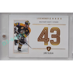 2023 Legendary Cards REKORDY ČESKÉ EXTRALIGY #ZC-05 Jiří Šlégr Základní Část Gold 12/20