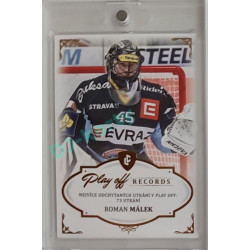 2023 Legendary Cards REKORDY ČESKÉ EXTRALIGY #PG-04 Roman Málek Play Off Gold 11/20