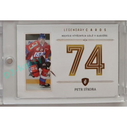 2023 Legendary Cards REKORDY ČESKÉ EXTRALIGY #ZC-WG2 Petr Sýkora Základní Část Gold Gold 12/20