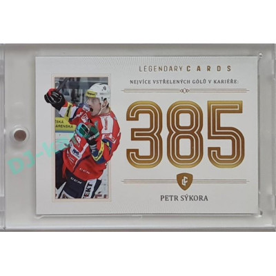 2023 Legendary Cards REKORDY ČESKÉ EXTRALIGY #ZC-GC2 Petr Sýkora Základní Část Gold Gold 12/20