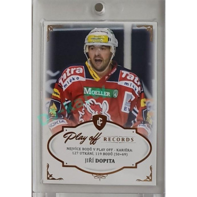 2023 Legendary Cards REKORDY ČESKÉ EXTRALIGY #PPC-03 Jiří Dopita Play Off Gold 14/20
