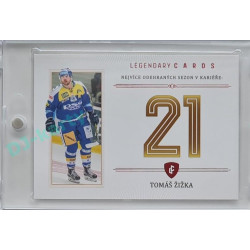 2023 Legendary Cards REKORDY ČESKÉ EXTRALIGY #ZC-S13 Tomáš Žižka Základní Část Red 06/10