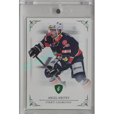 2023 Legendary Cards REKORDY ČESKÉ EXTRALIGY #4 Angel Krstev Emerald 4/5