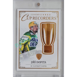 2023 Legendary Cards REKORDY ČESKÉ EXTRALIGY #CR-02 Jiří Dopita Cup Recorders Gold 08/20