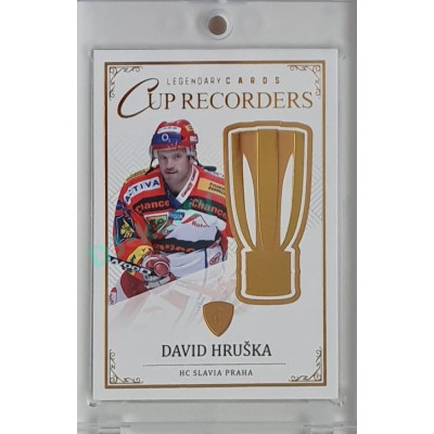 2023 Legendary Cards REKORDY ČESKÉ EXTRALIGY #CR-13 David Hruška Cup Recorders Gold 08/20