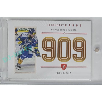 2023 Legendary Cards REKORDY ČESKÉ EXTRALIGY #ZC-PC1 Petr Leška Základní Část Red 06/10