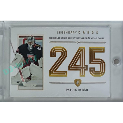 2023 Legendary Cards REKORDY ČESKÉ EXTRALIGY #ZC-SS2 Patrik Rybár Základní Část Gold 07/20