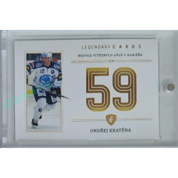 2023 Legendary Cards REKORDY ČESKÉ EXTRALIGY #ZC-WC4 Ondřej Kratěna Základní Část Gold 12/20