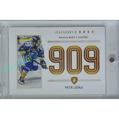 2023 Legendary Cards REKORDY ČESKÉ EXTRALIGY #ZC-PC1 Petr Leška Základní Část Gold 11/20