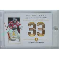 2023 Legendary Cards REKORDY ČESKÉ EXTRALIGY #ZC-MS06 Roman Čechmánek Základní Část Gold 12/20