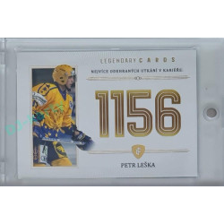 2023 Legendary Cards REKORDY ČESKÉ EXTRALIGY #ZC-U05 Petr Leška Základní Část Gold 11/20
