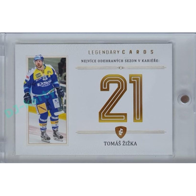 2023 Legendary Cards REKORDY ČESKÉ EXTRALIGY #ZC-S13 Tomáš Žižka Základní Část Gold 07/20