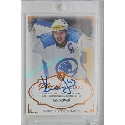 2023 Legendary Cards REKORDY UPDATE #PPS-02 Jan Kovář Play Off Authentic Signature 05/13