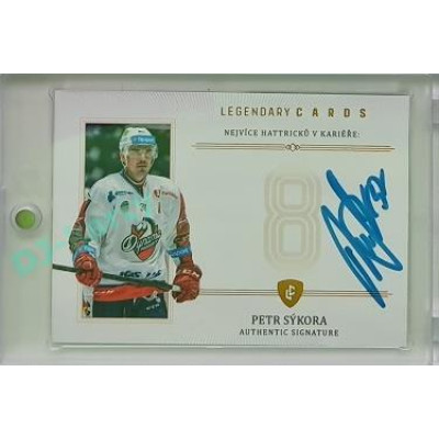 2023 Legendary Cards REKORDY UPDATE #ZC-MH3 Petr Sýkora Základní Část Authentic Signature 11/13