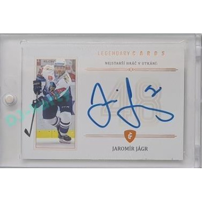 2023 Legendary Cards REKORDY UPDATE #ZC-02 Jaromír Jágr Základní Část Authentic Signature 15/23