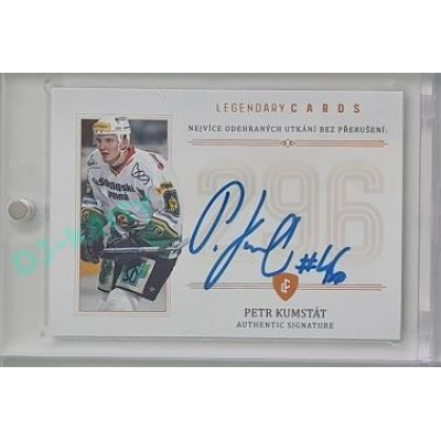 2023 Legendary Cards REKORDY UPDATE #ZC-P05 Petr Kumstát Základní Část Authentic Signature 12/13