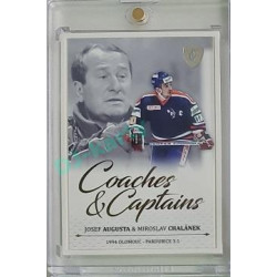 2023 Legendary Cards REKORDY UPDATE #CC-01 Josef Augusta / Miroslav Chalánek Coaches & Captains Platinum 2/3