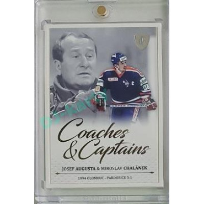 2023 Legendary Cards REKORDY UPDATE #CC-01 Josef Augusta / Miroslav Chalánek Coaches & Captains Platinum 2/3