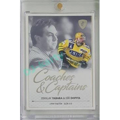 2023 Legendary Cards REKORDY UPDATE #CC-06 Zdislav Tabara / Jiří Dopita Coaches & Captains Platinum 3/3