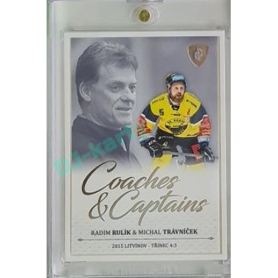 2023 Legendary Cards REKORDY UPDATE #CC-22 Radim Rulík / Michal Trávníček Coaches & Captains Platinum 2/3