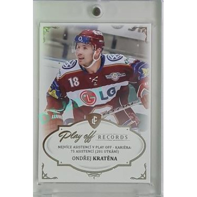2023 Legendary Cards REKORDY UPDATE #PAC-03 Ondřej Kratěna Play Off Platinum 3/3