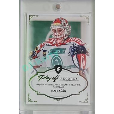 2023 Legendary Cards REKORDY UPDATE #PG-05 Ján Lašák Play Off Platinum 3/3