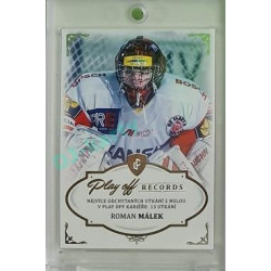 2023 Legendary Cards REKORDY UPDATE #PS-01 Roman Málek Play Off Platinum 3/3