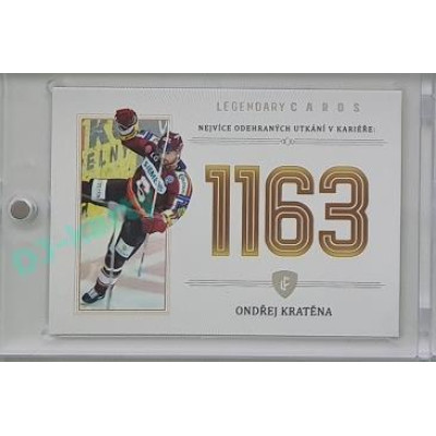 2023 Legendary Cards REKORDY UPDATE #ZC-U04 Ondřej Kratěna Základní Část Platinum 1/3