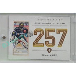 2023 Legendary Cards REKORDY UPDATE #ZC-WC2 Roman Málek Základní Část Platinum 3/3