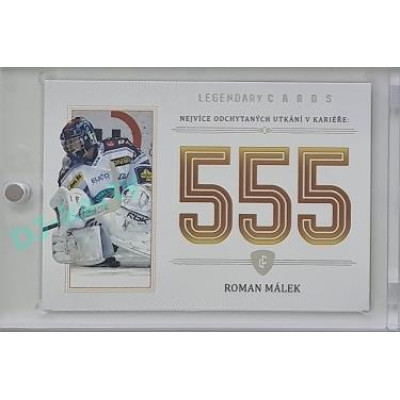 2023 Legendary Cards REKORDY UPDATE #ZC-MG2 Roman Málek Základní Část Platinum 3/3