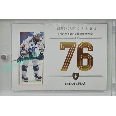 2023 Legendary Cards REKORDY UPDATE #ZC-PS3 Milan Gulaš Základní Část Platinum 3/3