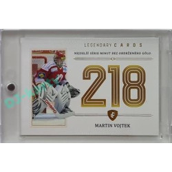 2023 Legendary Cards REKORDY ČESKÉ EXTRALIGY #ZC-SS5 Martin Vojtek Základní Část Gold 07/20